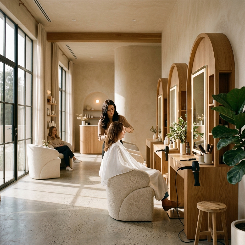 Aura Luxury Salon Interior